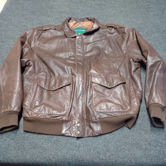 Hill & Archer Jackets & Coats Vintage Hill Archer Leather Bomber